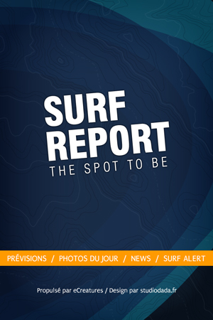 Logo ou interface de Application iPhone OSR Surf Report