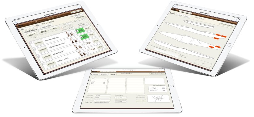 Suivi de production compositres sur iPad